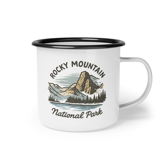 "Rocky Mountain National Park" Enamel Camp Cup