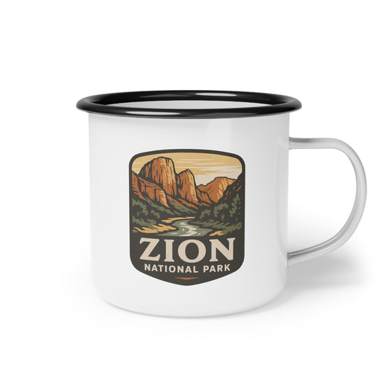 "Zion National Park" Enamel Camp Cup