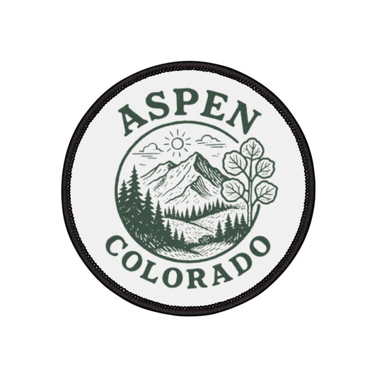 "Aspen, CO" Adventure Ready Iron-On Patch