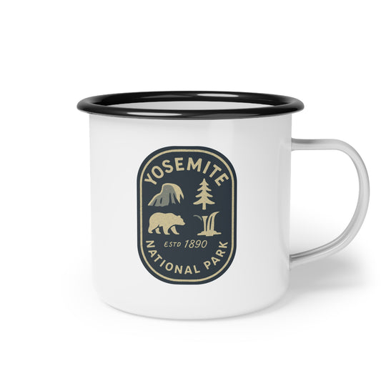 "Yosemite National Park Icon" Enamel Camp Cup