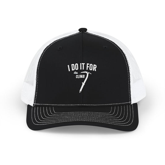 The "I Do It For the Climb Axe" Snapback Trucker Hat