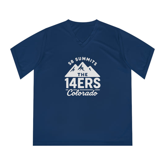Colorado 14ers "58 Summits" Women's Activewear V-Neck Tee