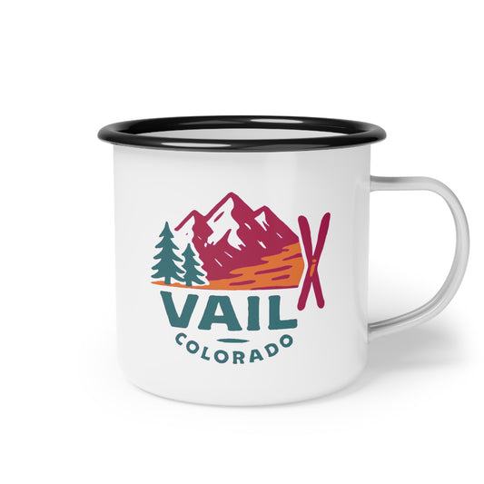 "Vail, Colorado" Enamel Camp Cup