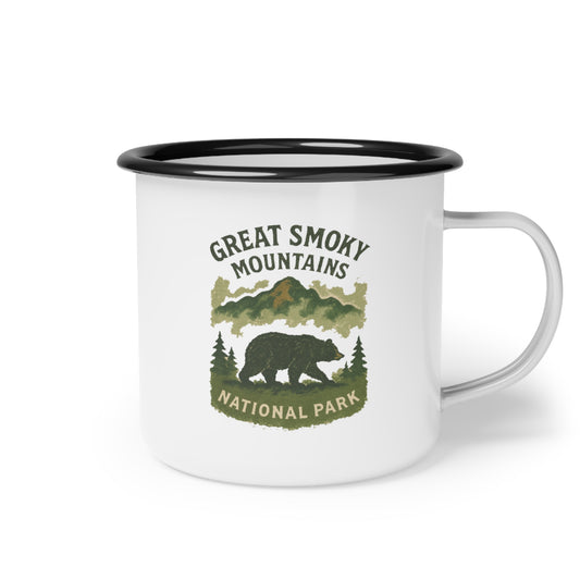 "Great Smoky Mountains National Park" Enamel Camp Cup