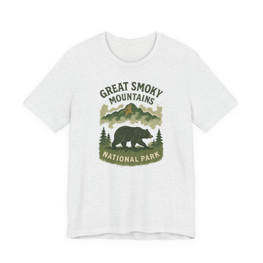Ash Great Smoky Mountains National Park Men's Casual Short Sleeve Tee