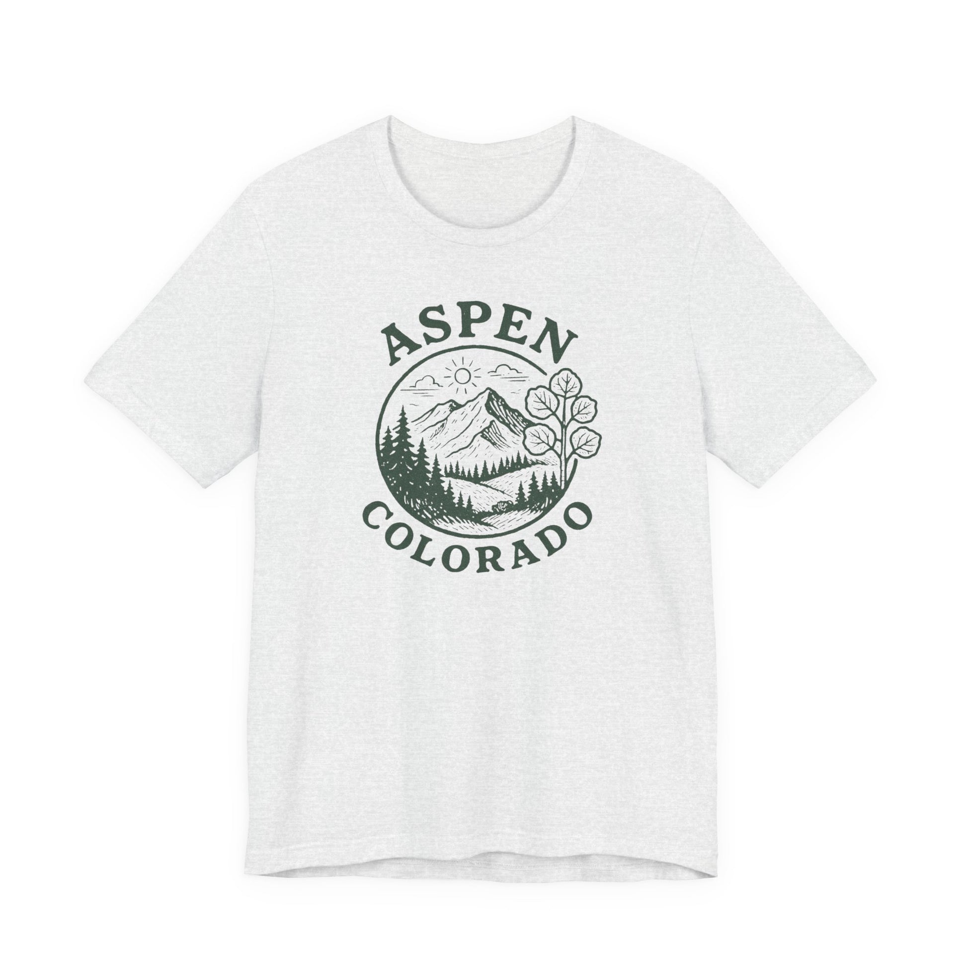 Aspen, Colorado Men's Casual Short Sleeve Tee
