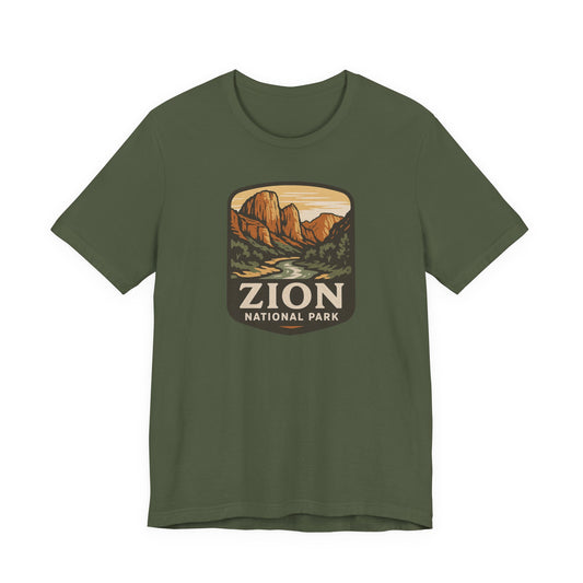 Zion National Park Men's Casual Short Sleeve Tee