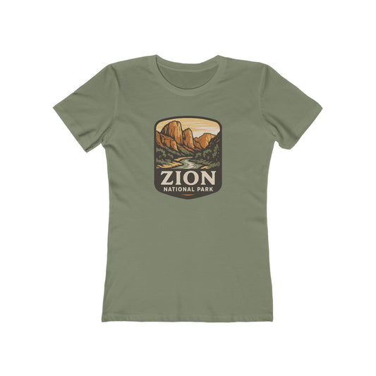Zion National Park Women's Fitted Casual Tee