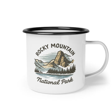 "Rocky Mountain National Park" Enamel Camp Cup