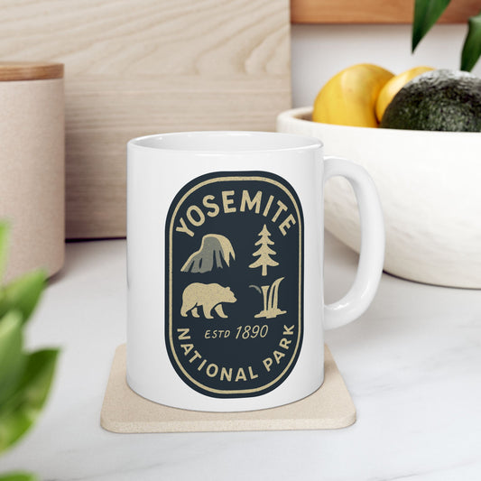 "Yosemite National Park Icon" Ceramic Mug