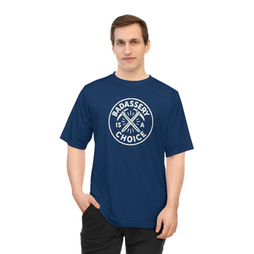 "Badassery Is A Choice" Emblem Men's Activewear Tee