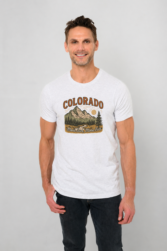 Colorado "More Sun, More Fun" Men's Casual Tee
