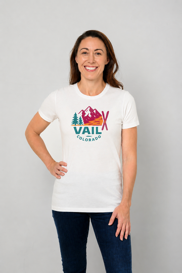 Vail, Colorado Women's Fitted Casual Tee