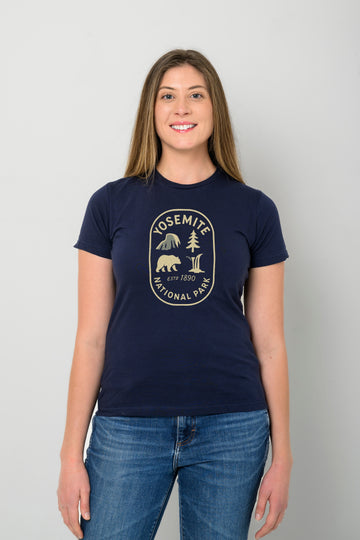 Yosemite National Park Icon Women's Relaxed Fit Casual Tee
