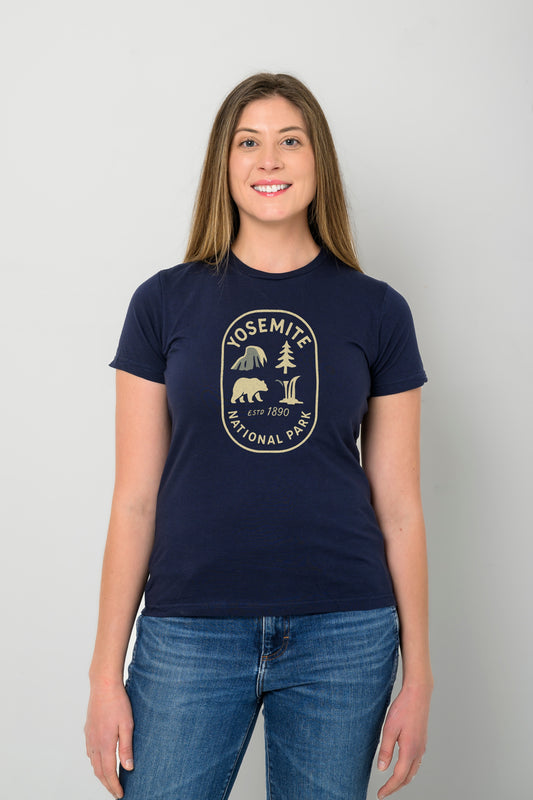 Yosemite National Park Icon Women's Relaxed Fit Casual Tee
