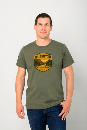 Yellowstone National Park Gallatin Canyon Men's Casual Tee