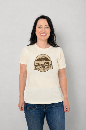 Mount Kilimanjaro Landscape Women's Fitted Casual Tee