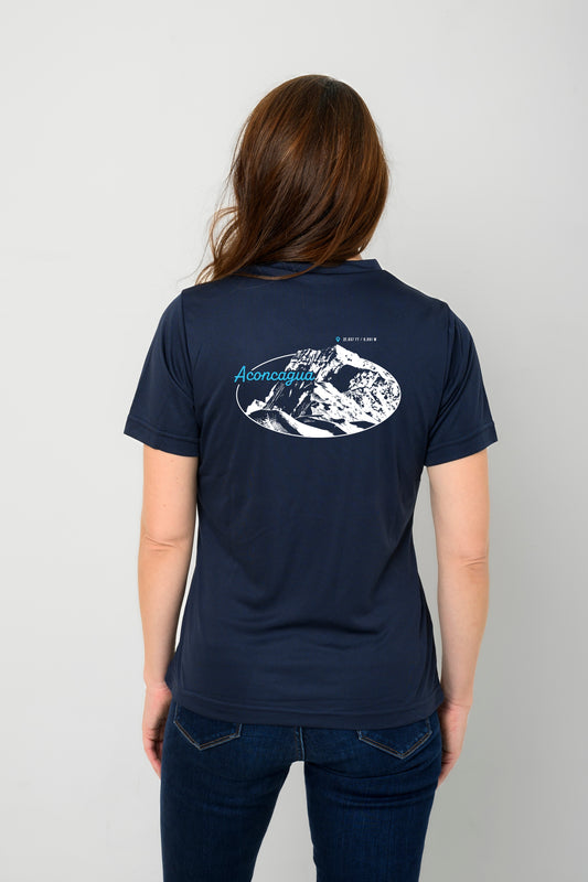 "I Do It For the Climb Axe" Aconcagua Women's Activewear V-Neck Tee