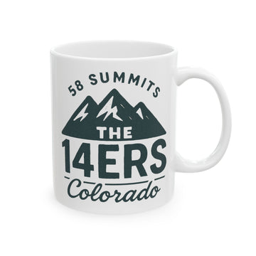 "Colorado 14ers 58 Summits" Ceramic Mug