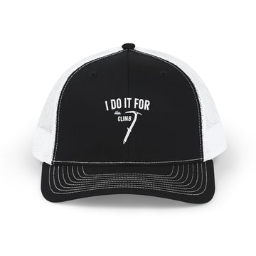 The "I Do It For the Climb Axe" Snapback Trucker Hat