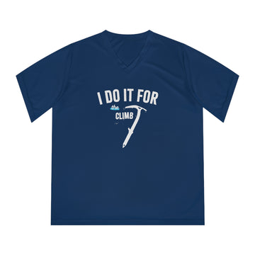 "I Do It For the Climb Axe" Everest Women's Activewear V-Neck Tee