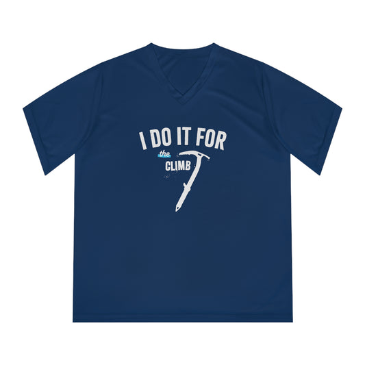 "I Do It For the Climb Axe" Everest Women's Activewear V-Neck Tee