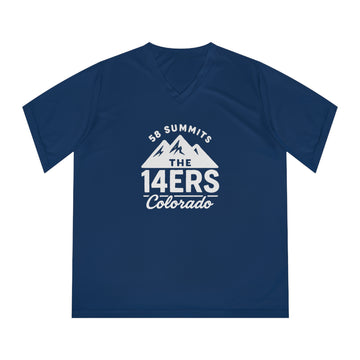 Colorado 14ers "58 Summits" Women's Activewear V-Neck Tee