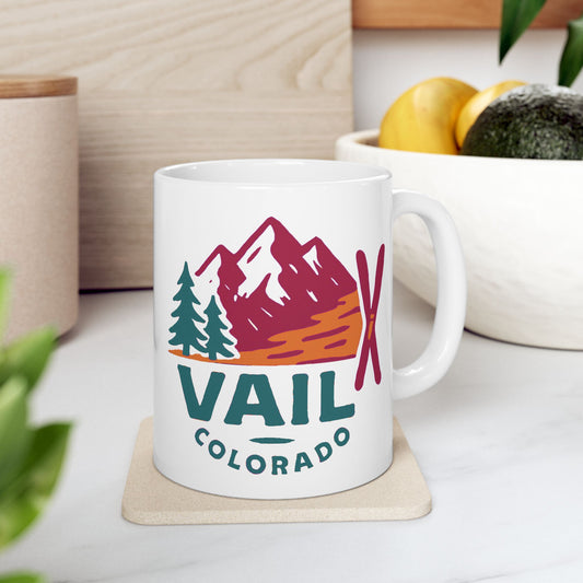 "Vail, Colorado" Ceramic Mug