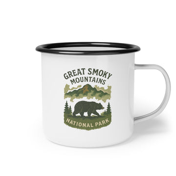 "Great Smoky Mountains National Park" Enamel Camp Cup
