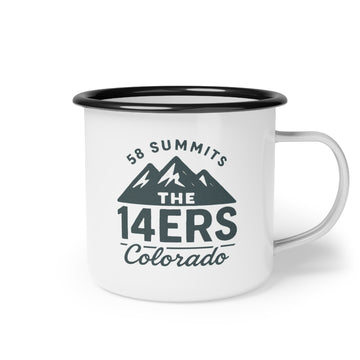"Colorado 14ers 58 Summits" Enamel Camp Cup