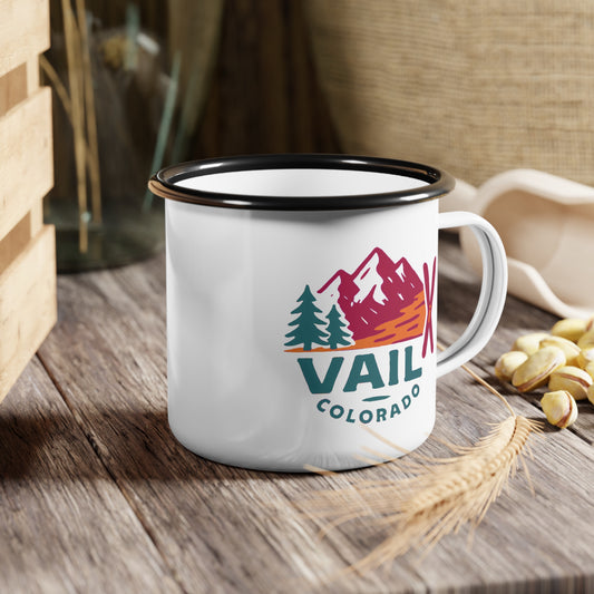 "Vail, Colorado" Enamel Camp Cup