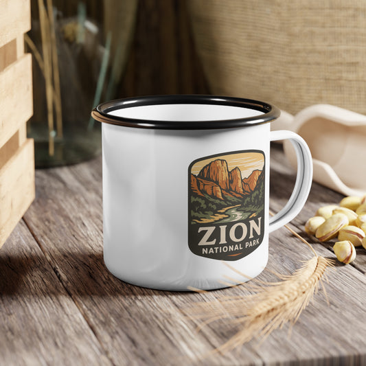 "Zion National Park" Enamel Camp Cup