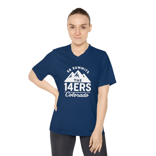Colorado 14ers "58 Summits" Women's Activewear V-Neck Tee