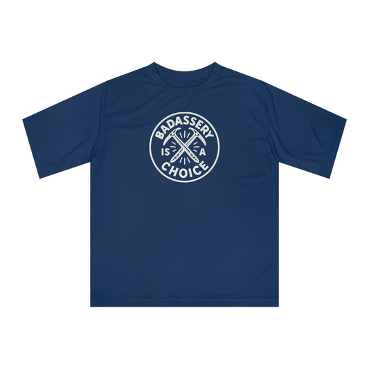 "Badassery Is A Choice" Emblem Men's Activewear Tee