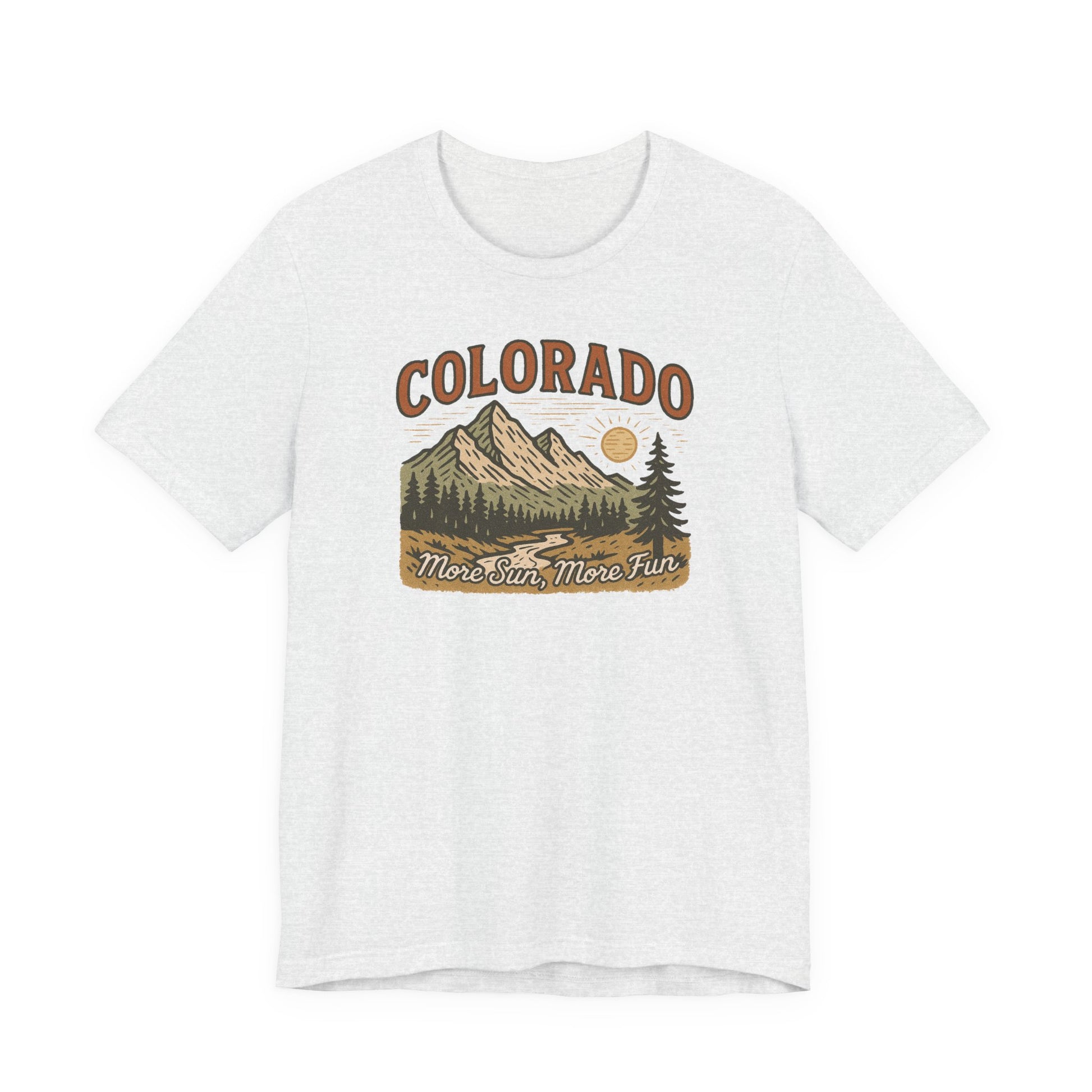 Colorado "More Sun, More Fun" Men's Casual Short Sleeve Tee