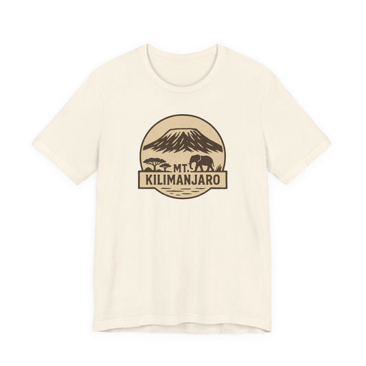 Mount Kilimanjaro Landscape Men's Casual Short Sleeve Tee