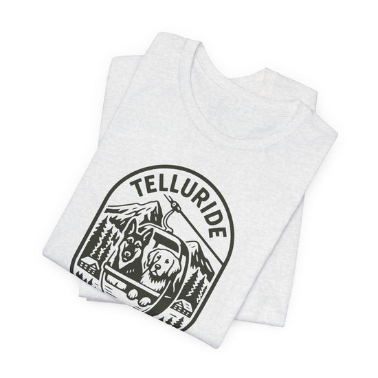 Telluride, Colorado Men's Casual Tee - Folded