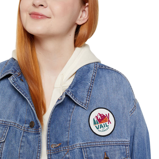 Vail, Colorado Iron-On Patch On Woman