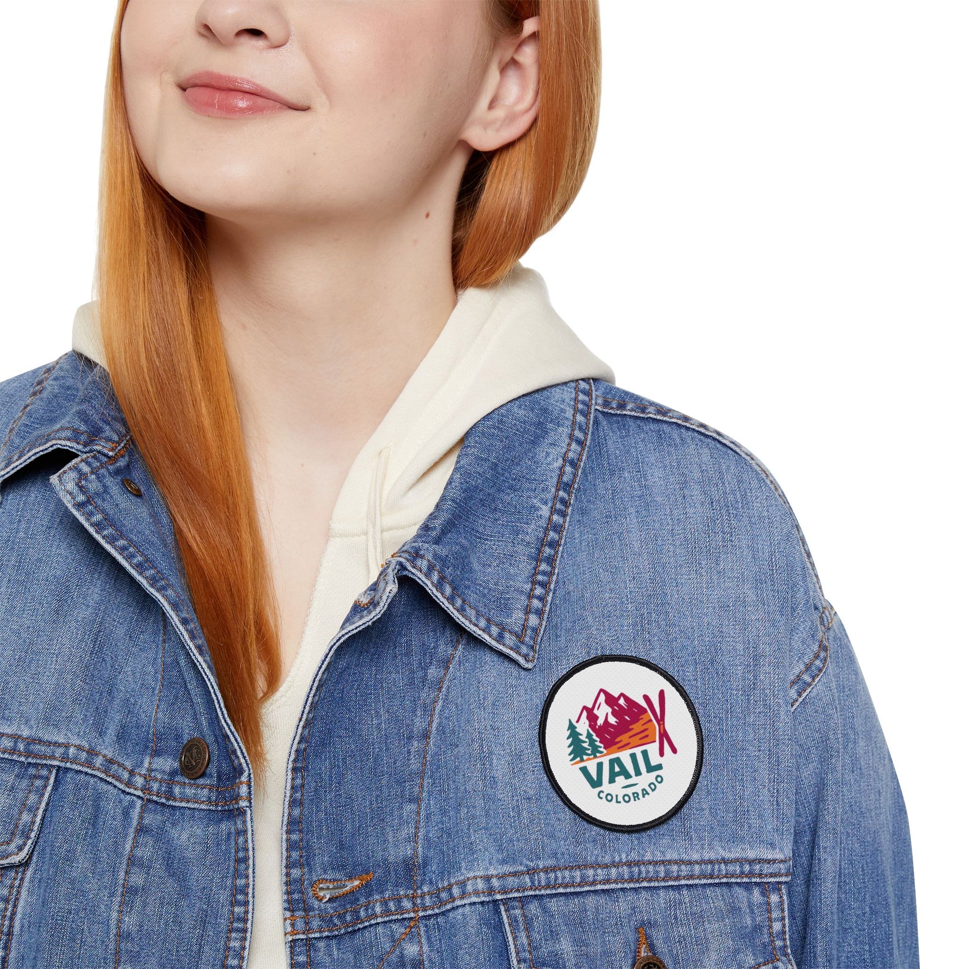 Vail, Colorado Iron-On Patch On Woman